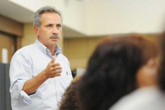 Chemistry teacher Fred Melendez also had a question for the union president.