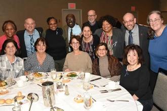 Happiness is shared by retirees from Bronx schools.