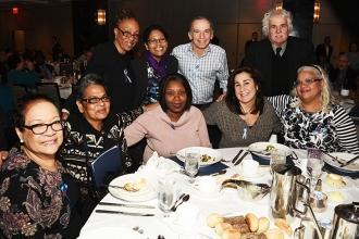 District 23 retirees pose between meal courses. 