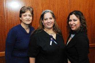 Paraprofessionals osalie Ruggirello, Carmen Roldan, and Wanda Armijos.