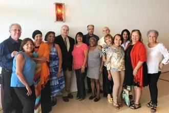 Tom Murphy gets together with members from the RTC Puerto Rico section.