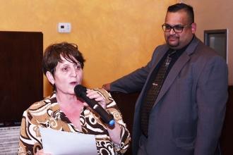 District 79 Representative Patricia Crispino and District 75 Representative Davi