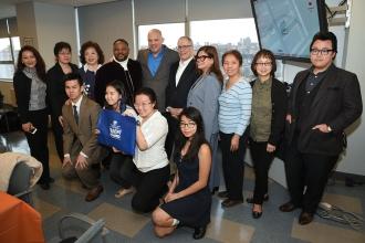 Members of the American Chinese Parent and Student Council and UFT staff 