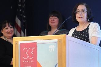 Described as “the mother of our school,” awardee Laura Beltram of New Directions