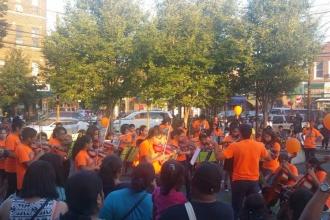 Corona Youth Music Project performs a classical concert.