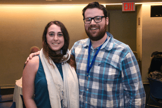 Anna Verneuille and Jeremy Goldstein of Frederick Douglas Academy II, Harlem.
