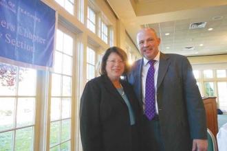 Mulgrew with Sen. Linda R. Greenstein