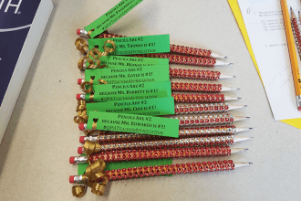 These pencils are #2, but Queens Preparatory Academy teachers are #1!