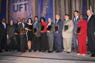 The Albert Lee Smallheiser Award winners with Directors of Staff (from left) LeR