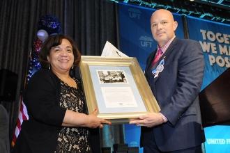 Carmen Alvarez, who recently retired as the UFT vice president of special educat