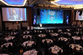 The Grand Ballroom at the New York Hilton was full as Alhassen Susso, the New Yo