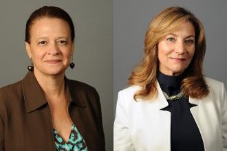 left: MaryJo Ginese was voted in as vice president for special education, replac