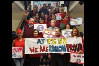 #UnionProud at PS 115 in Washington Heights.