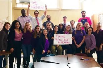 Brooklyn Preparatory HS is purple for paid leave!