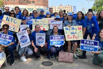 5 contract rallies, 1 message to city