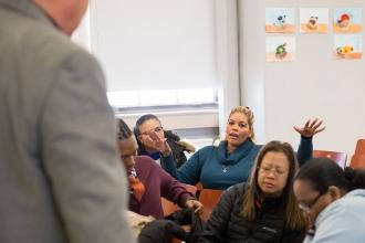 Mulgrew visits PS 277