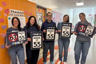 Members at the Staten Island School of Civic Leadership show leadership by taking a stand to fix Tier 6 and lower the age of retirement after 30 years’ service to 55.