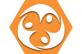 Orange hexagon with abstract symbol representing UFT PROSE Program