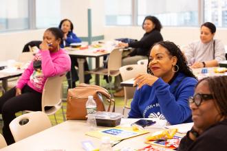 A group of middle school educators listen to a workshop during the UFT Middle Schools Conference on Feb. 7, 2026.