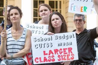 Teachers protest lack of school funding
