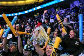 UFT Members fill Albany’s MVP Arena from the floor to the rafters for the Tier 6 rally in Albany.