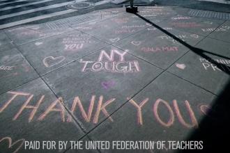 screenshot of UFT TV ad from April 2020