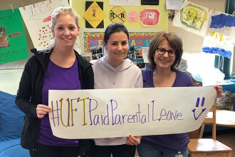 PS 186 in Queens advocates for paid parental leave.