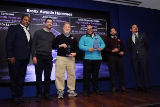 Bronx CTE educators are awarded during the 2026 UFT CTE Awards.