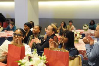Nurses in attendance at the 2024 Nurses Recognition Dinner applaud award winners. 