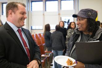Mulgrew visits PS 277