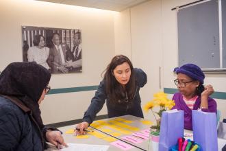 Participants engage in a literacy workshop at the UFT Early Childhood Conference on April 5, 2025. 