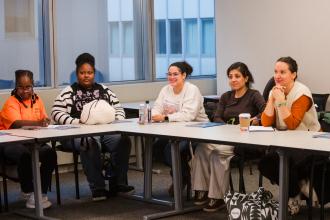 Parents listen to speakers at the IEP parent member training. Parent members of schools’ IEP teams help advocate for students with disabilities. The role requires specialized training that the UFT provides for free.