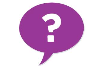 Thought bubble with a question mark inside