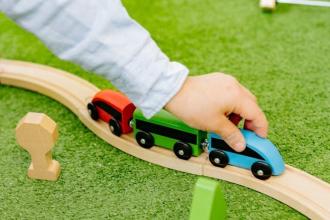 child care toy train