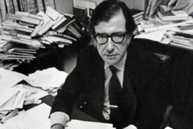 Al Shanker at his UFT office