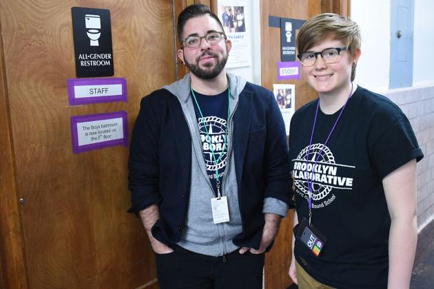 Devon Shanley (left) and Milo Chesnut were instrumental in implementing an all-g