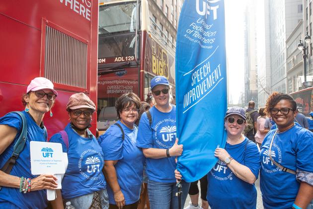 A group of chapter members pose for a photo