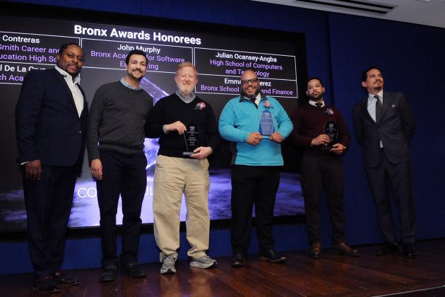 Bronx CTE educators are awarded during the 2026 UFT CTE Awards.
