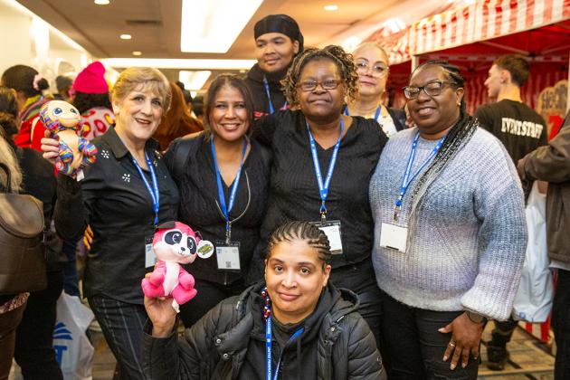 Attendees at the 2024 UFT Paraprofessional Festival and Awards Luncheon take a group photo. 