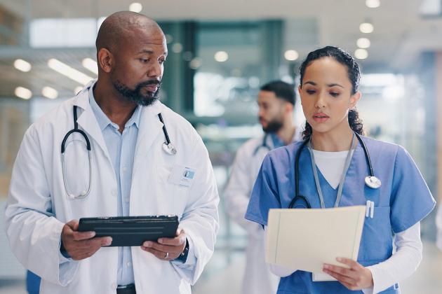 Doctor and nurse