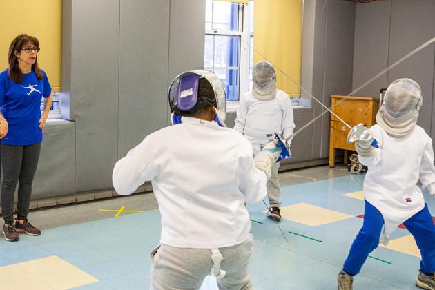 Amy Turchiaro won a grant to fund a fencing club at PS 340 in the Bronx