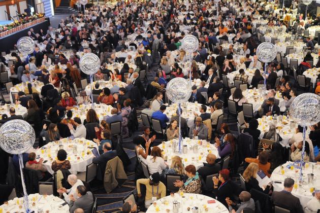 The crowd in attendance for Teacher Union Day at the Midtown Hilton on Nov. 3, 2024