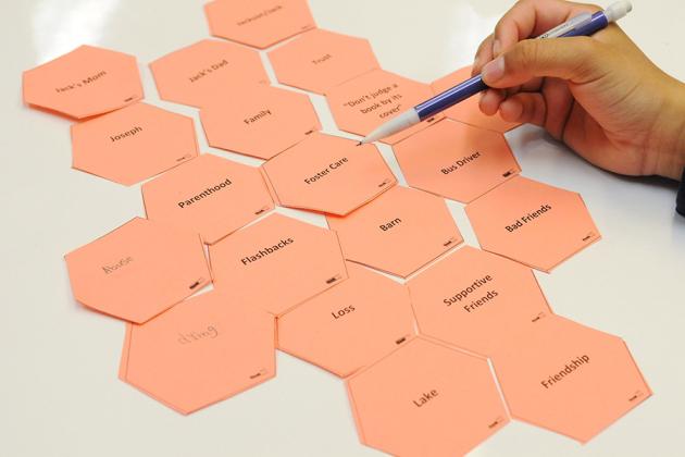 Make connections with hexagonal thinking