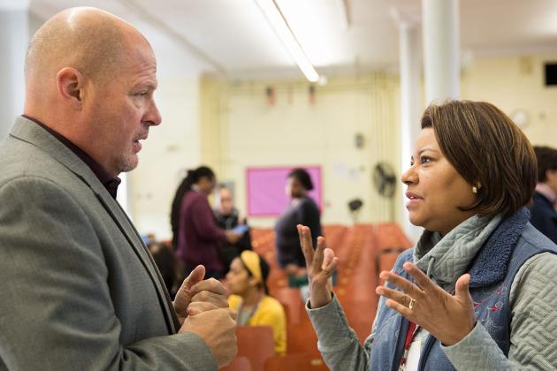 Mulgrew visits PS 277