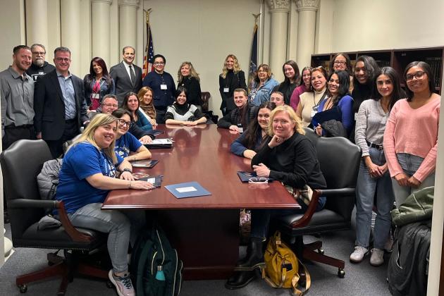 Members from Staten Island get together for a group photo