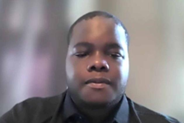 Khaleel Anderson on a Zoom Screen