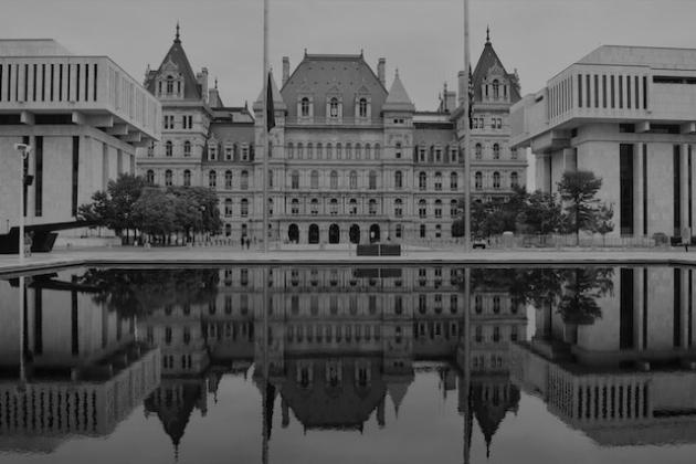 Albany state house bw generic