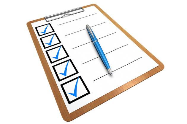 check boxes endorsement clipboard generic