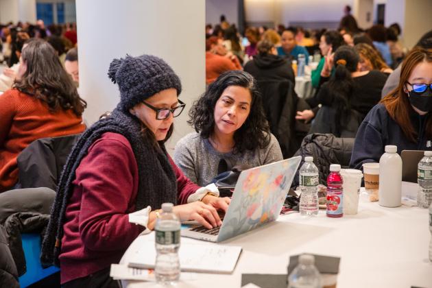 Members take notes on the presentations provided during Clinician Appreciation Day held at UFT headquarters on Jan. 27, 2025. 
