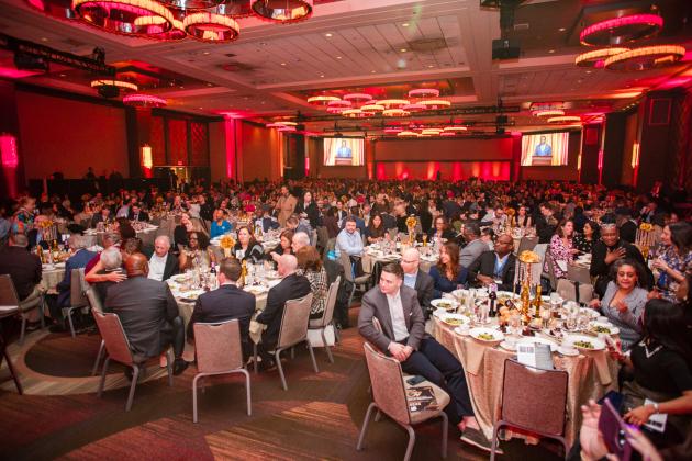 A shot of the crowd at the 2025 UFT Career and Technical Education Awards at the Sheraton New York Times Square Hotel on Feb. 26, 2025.